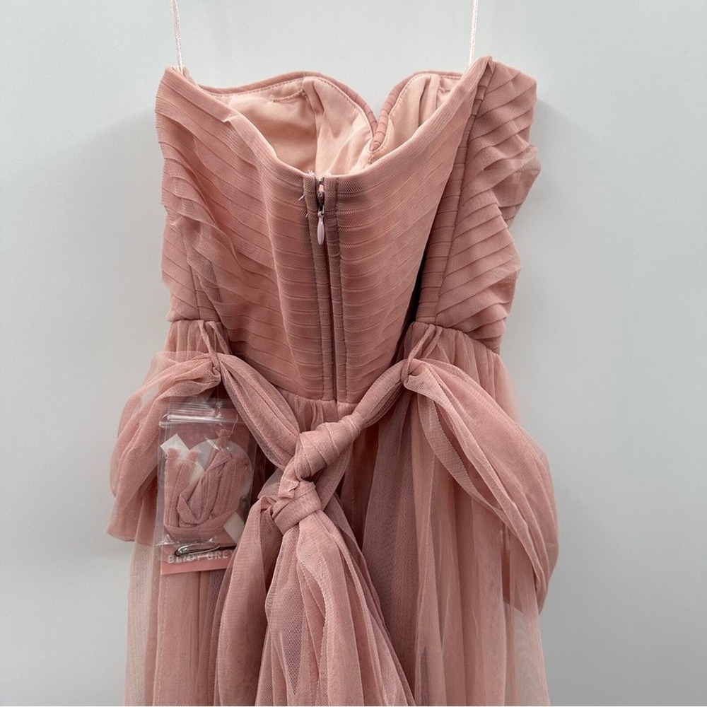 Birdy‎ Grey NWT Christina Dress Women's Size Small Rose Quartz Tulle Convertible - Picture 8 of 13